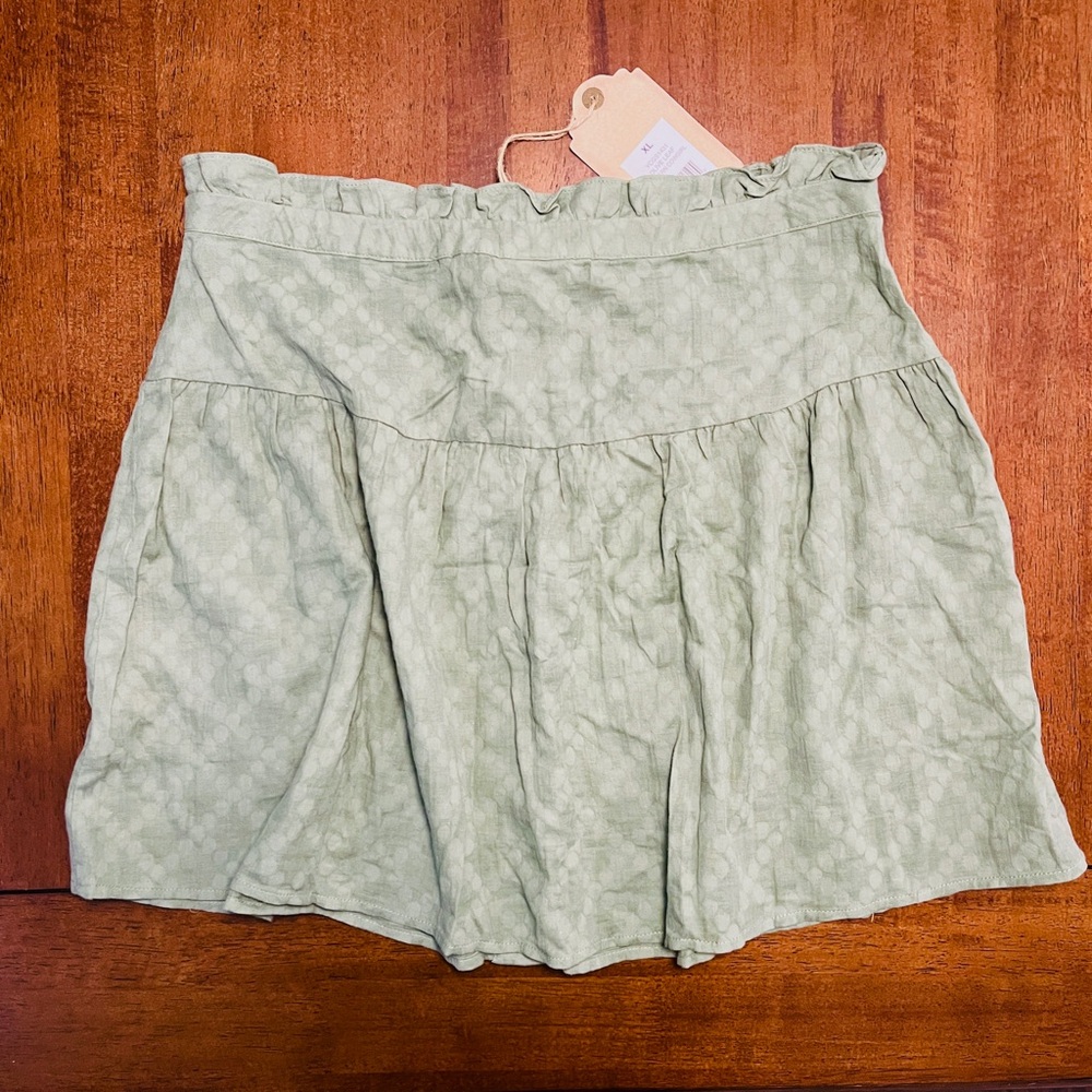 True Craft olive cotton skirt - Picture 4 of 6